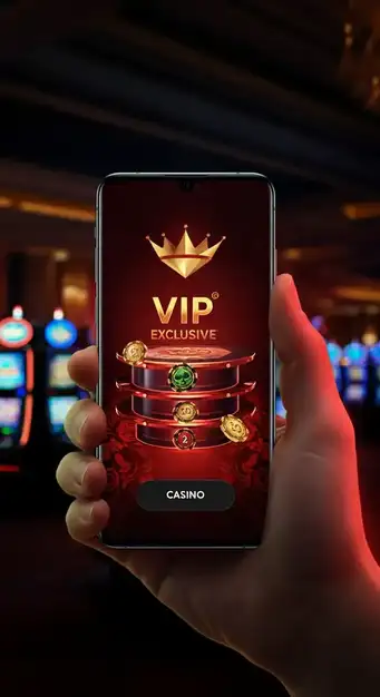Elegantes Design des Locowin VIP-Bereichs mit goldenen Elementen und exklusiven Boni, symbolisierend höchste Wertschätzung für treue Spieler.